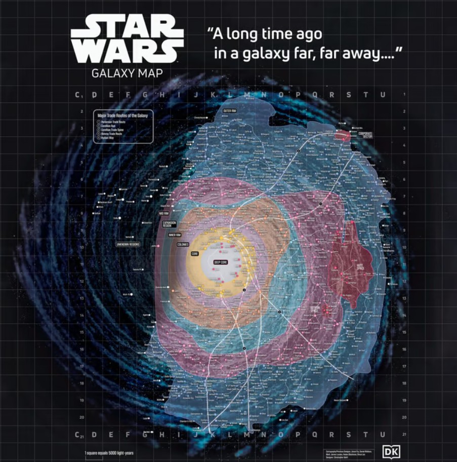 Lucasfilm презентувала інтерактивну мапу всесвіту «Зоряних війн»